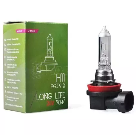 M-tech H11 24V 70W PGJ19-2 POWERTEC LONG LIFE ΑΛΟΓΟΝΟΥ 1ΤΕΜ. ΚΟΥΤΙ M-TECH PTXLL11/MT 