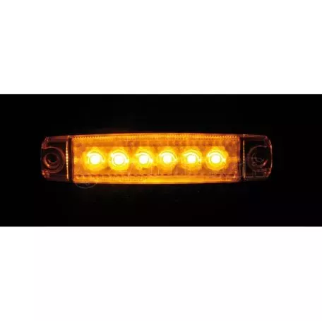 Lampa ΦΩΣ ΟΓΚΟΥ 6LED ΠΟΡΤΟΚΑΛΙ SMD 12/24V 96mm 20ΤΕΜ. L9702.5 