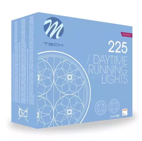 M-tech DRL 225se 12V OSRAM ΠΡΟΣΘΕΤΟ DAYTIME ΔΙΕΘΝΗ OSRAM ΜΕ 2x4HP LED ΣΤΡΟΓΓΥΛΟ 70x36mm 2ΤΕΜ. M-TECH DL-LDO225/MT 