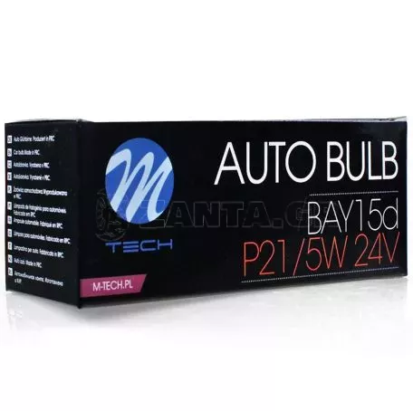 M-tech P21/5W 24V 21/5W BAY15d ΔΙΠΟΛΙΚΟ STANDARD ΑΛΟΓΟΝΟΥ ΚΟΥΤΙ 10ΤΕΜ. M-TECH Z915/MT 