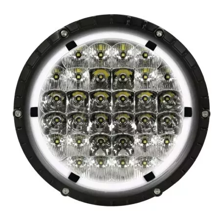 Lampa ΠΡΟΒΟΛΕΑΣ BEXTAR 10>30V 62 LED 73W 6.500Κ 6080lm ΚΑΡΦΙ ΜΕ NEON ΘΕΣΕΩΣ ΣΤΡΟΓΓΥΛΟΣ (195x205x65 mm) -1ΤΕΜ. L7235.2 