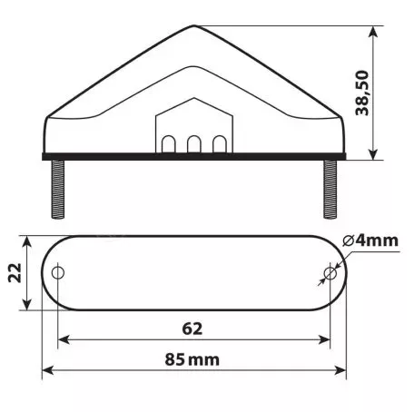 Lampa ΦΑΝΑΡΙ ΠΙΣΩ ΜΟΤΟ NOVA 12V 9LED ΚΟΚΚΙΝΟ 3 ΧΡΗΣΕΩΝ (ΘΕΣΕΩΣ/STOP/ΦΩΣ ΠΙΝΑΚΙΔΑΣ)- 1 ΤΕΜ. 9048.4-LM 