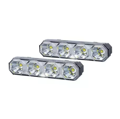 Horpol DRL HOR78 12/24V ΠΡΟΣΘΕΤΟ DAYTIME ΔΙΕΘΝΗ ΜΕ 4LED 6W 120,5x36,8mm ΜΑΥΡΟ 2ΤΕΜ HO-LDR2106 