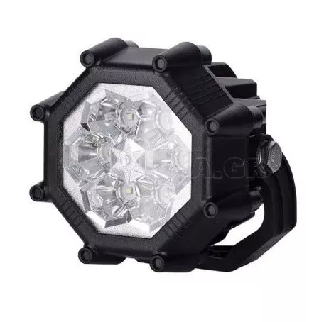 Horpol ΠΡΟΒΟΛΕΑΣ ΕΡΓΑΣΙΑΣ 12/24V HOR73 40W 3000lm 6LED 8ΓΩΝΟΣ 107x81mm HO-LRD2137 