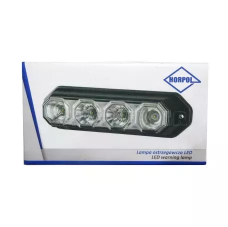 Horpol ΦΩΣ ΠΡΟΕΙΔΟΠΟΙΗΣΗΣ 12/24V HOR78 6W 4LED 143x35mm ΠΟΡΤΟΚΑΛΙ HO-LDO2258 