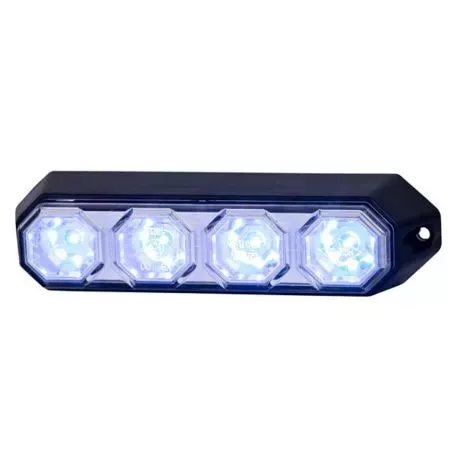 Horpol ΦΩΣ ΠΡΟΕΙΔΟΠΟΙΗΣΗΣ 12/24V HOR78 6W 4LED 143x35mm ΜΠΛΕ HO-LDO2260 