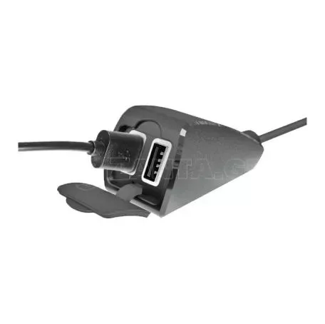 Lampa ΦΟΡΤΙΣΤΗΣ USB ΔΙΠΛΟΣ TREK 12/24V 5400mA ΜΕ ΒΑΣΗ ΣΤΗΡΙΞΗΣ ΤΙΜΟΝΙΟΥ 21>32mm & ΚΑΛΩΔΙΟ 150cm ΑΔΙΑΒΡΟΧΟΣ L3882.8/T 