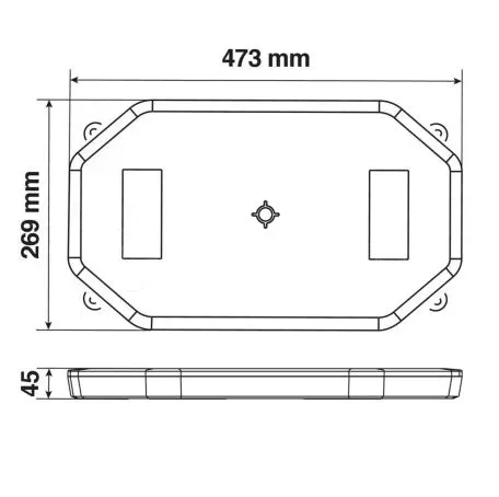 Lampa ΦΑΡΟΣ / ΣΤΡΟΜΠΟ ΜΠΑΡΑ 10>30V 64LED ΠΟΡΤΟΚΑΛΙ 16 ΧΡΗΣΕΩΝ ΜΕ ΦΙΣ ΑΝΑΠΤΗΡΑ ΒΙΔΩΤΟ (473x269mm) L7296.9 