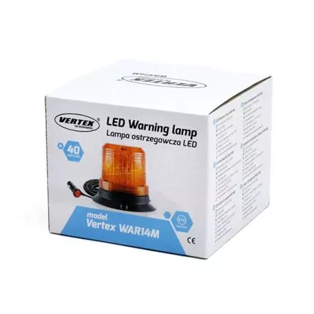 AMIO ΦΑΡΟΣ WAR14M 12/24V - 60 LED - 147x122mm (ΠΟΡΤΟΚΑΛΙ/ΜΑΓΝΗΤΙΚΗ ΒΑΣΗ Ή 3 ΒΙΔΕΣ/ΦΙΣ & ΚΑΛΩΔΙΟ 4 m) AMiO - 1 ΤΕΜ. 01503/AM 