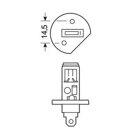 Lampa H1 12V 100W P14,5s STANDARD LINE ΑΛΟΓΟΝΟΥ BLISTER 1ΤΕΜ. L5801.1 