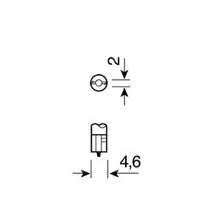 Lampa T5 12V 1,2W W2x4,6d (ΚΑΡΦΩΤΟ ΑΚΑΛΥΚΟ) STANDARD LINE ΑΛΟΓΟΝΟΥ ΚΟΥΤΙ 10ΤΕΜ. L5809.1 