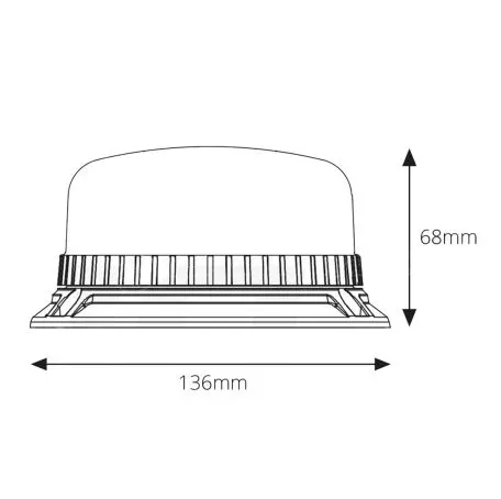 AMIO ΦΑΡΟΣ W03B 12V/24V 36LED ΒΙΔΩΤΟΣ (3 ΒΙΔΕΣ) ΠΟΡΤΟΚΑΛΙ IP56 136X68MM AMiO - 1 ΤΕΜ. 02296/AM 