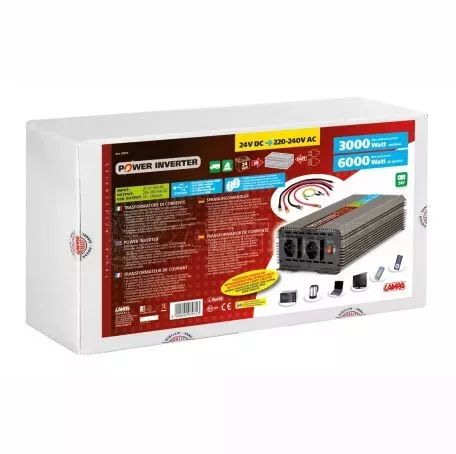 Lampa INVERTER 24V>220-240W max3000-peak6000W L9707.1 