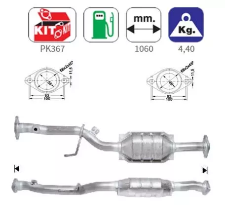 Americat ΚΑΤΑΛΥΤΗΣ ΒΕΝΖΙΝΗΣ AVENSIS 1.6i 16V 1587 cc 81 Kw / 110 cv 4AFE AS/95084 