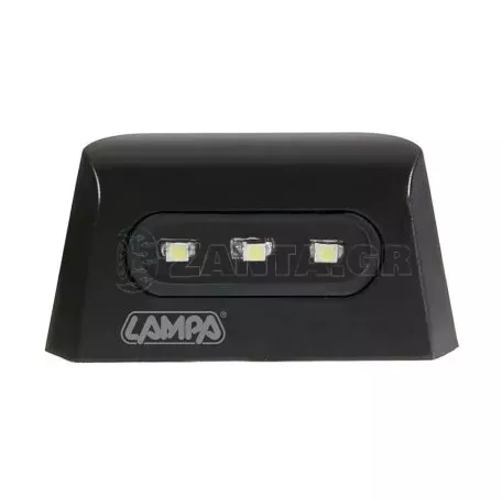 Lampa ΦΩΣ ΠΙΝΑΚΙΔΑΣ (ΠΛΑΦΟΝΙΕΡΑ) MOTO A-LON  12V 3LED SMD 57x30mm ΛΕΥΚΟ ΦΩΣ/ ΜΑΥΡΟ ΧΡΩΜΑ - 1 ΤΕΜ. 9058.6-LM 