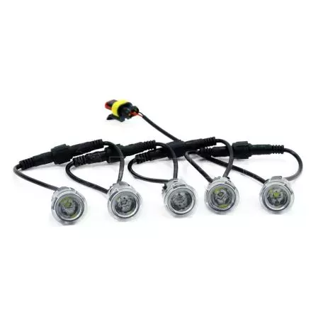 AMIO ΦΩΤΑ ΗΜΕΡΑΣ DRL 12/24V 10,56W 10 SMD LED 900Lm 23x23x20mm 2ΤΕΜ 01521/AM 