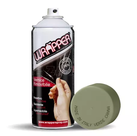 Lampa ΦΙΛΜ ΣΕ ΣΠΡΕΥ WRAPPER CAMOUFLAGE COLOURS ΠΡΑΣΙΝΟ ΜΠΑΜΠΟΥ 400ml L.WR6013 