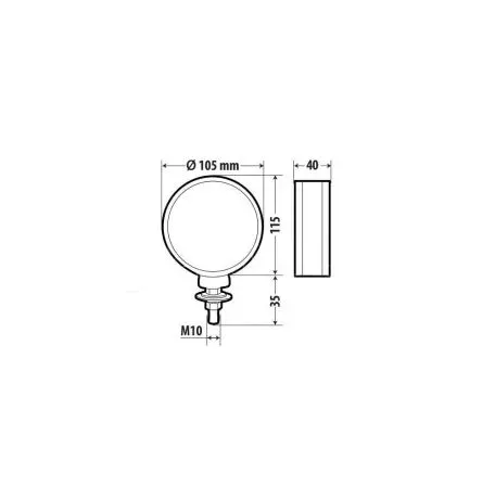 Lampa ΦΩΣ ΘΕΣΕΩΣ / ΒΟΗΘΗΤΙΚΟ ΦΩΣ ΦΟΡΤΗΓΟΥ 24V 14LED ΚΟΚΚΙΝΟ/ΠΟΡΤΟΚΑΛΙ 2ΧΡΗΣΕΩΝ LOKI-LED 105X115MM 1ΤΕΜ. L4146.0 