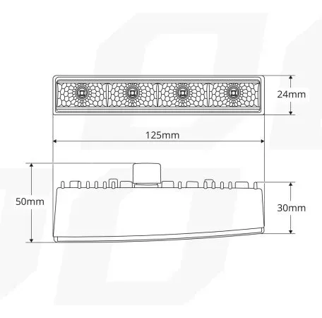 AMIO ΦΩΤΑ ΗΜΕΡΑΣ DRL 540HP PRO 12/24V 6W 4xSMD LED 800lm 125x24x50>30mm 2ΤΕΜ 01528/AM 