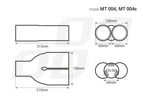 AMIO ΑΚΡΟ ΕΞΑΤΜΙΣΗΣ ΔΙΠΛΗ ΑΠΟΛΗΞΗ ΜΑΥΡΟ  130x215mm Φ35>50mm 02194/AM 