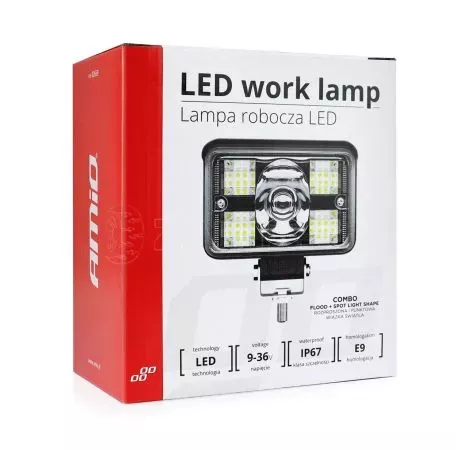 AMIO ΠΡΟΒΟΛΕΑΣ ΕΡΓΑΣΙΑΣ WORKING LAMP 17SMD LED 9>36V 45W 110x99x52mm AWL32 AMIO 02659/AM 