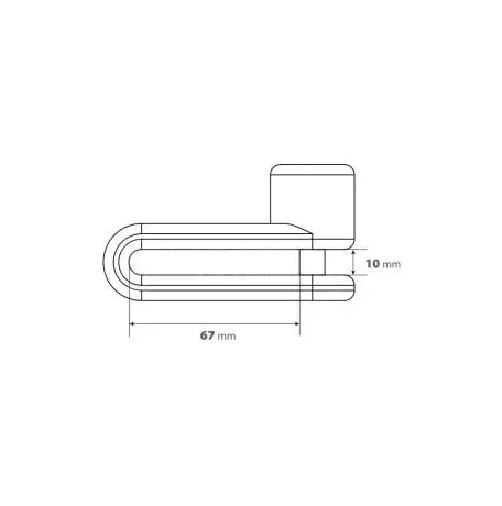 Lampa ΑΝΤΙΚΛΕΠΤΙΚΟ ΔΙΣΚΟΦΡΕΝΟΥ PINCH XL ΜΑΥΡΟ 10mm (2 ΚΛΕΙΔΙΑ) LAMPA - 1 ΤΕΜ 9156.5-LM 