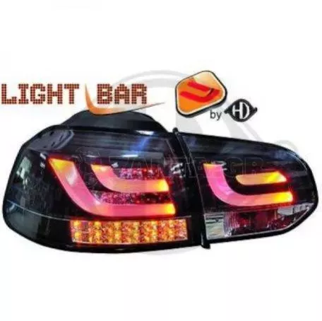 Diederichs  VW GOLF 6 3/5D 10.08>2013 BLACK LIGHTBAR DIEDERICHS ΜΠΡΟΣΤΙΝΑ ΦΑΝΡΙΑ 2 ΤΕΜΑΧΙΑ LEX-2215899/DD 