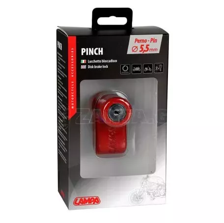 Lampa ΑΝΤΙΚΛΕΠΤΙΚΟ ΔΙΣΚΟΦΡΕΝΟΥ PINCH ΚΟΚΚΙΝΟ 5,5mm (2 ΚΛΕΙΔΙΑ)LAMPA - 1 ΤΕΜ 9156.4-LM 