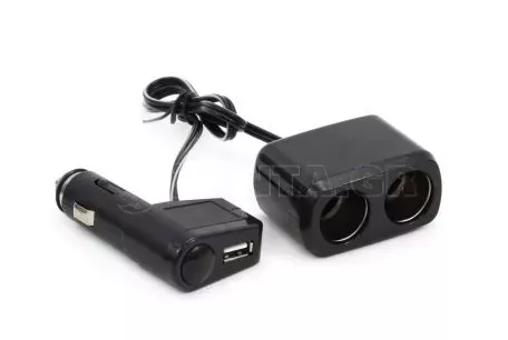 AMIO ΑΝΤΑΠΤΟΡΑΣ ΑΝΑΠΤΗΡΑ ΔΙΠΛΟΣ 12/24V ΜΕ USB KAI ΚΑΛΩΔΙΟ AMIO - 1 ΤΕΜ. 01029/AM 