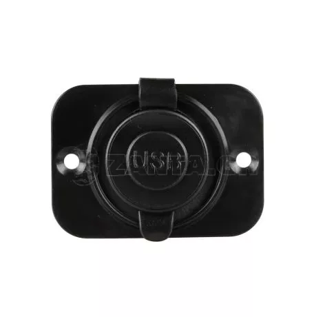 Lampa ΠΡΙΖΑ ΑΝΑΠΤΗΡΑ ΜΕ ΚΑΠΑΚΙ ΚΑΙ 2 ΘΥΡΕΣ USB (A+C) 12/24V 3000mA 15W ΜΑΥΡΗ FAST CHARGE LAMPA - 1 TEM. L3912.0 