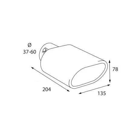 Lampa ΑΚΡΟ (ΜΠΟΥΚΑ) ΕΞΑΤΜΙΣΗΣ ΠΛΑΚΕ TS-76 37>60mm (ΜΗΚΟΣ: 204mm / ΦΑΡΔΟΣ: 135mm) LAMPA - 1 TEM. L6012.7 