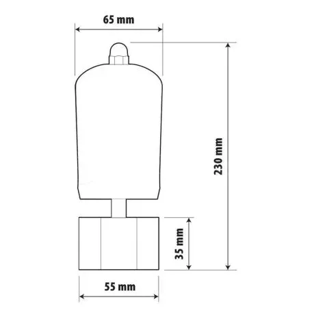 Lampa ΚΟΡΝΑ ΠΝΕΥΜΑΤΙΚΗ 118db "WHISTLE TRAIN SOUND" 230mm ΧΡΩΜΙΟ LAMPA - 1 TEM. L9786.1 