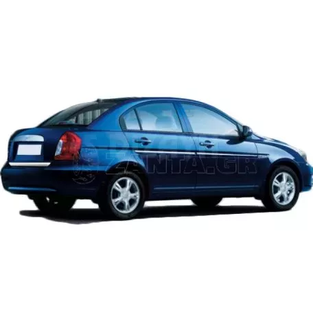 S-DIZAYN TRIM ΠΑΡΑΘΥΡΩΝ 4ΤΕΜ ΑΝΟΞ.ΑΤΣΑΛΙ ΧΡΩΜΙΟ ΓΙΑ HYUNDAI ACCENT/ERA SD 2005-2011 6201060/SD 