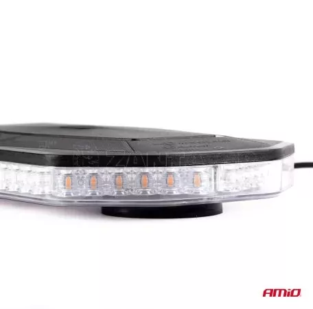 AMIO ΦΑΡΟΣ/ΜΠΑΡΑ 12>24V 48SMD LED ΠΟΡΤΟΚΑΛΙ ΜΕ ΦΙΣ ΑΝΑΠΤΗΡΑ & ΜΑΓΝΗΤΙΚΗ ΒΑΣΗ 293x171x46mm​ AMIO -1 ΤΕΜ. 02920/AM 