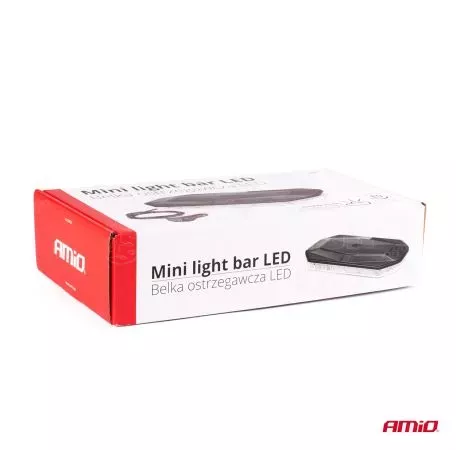 AMIO ΦΑΡΟΣ/ΜΠΑΡΑ 12>24V 48SMD LED ΠΟΡΤΟΚΑΛΙ ΜΕ ΦΙΣ ΑΝΑΠΤΗΡΑ & ΜΑΓΝΗΤΙΚΗ ΒΑΣΗ 293x171x46mm​ AMIO -1 ΤΕΜ. 02920/AM 