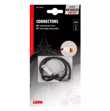 Lampa ΚΑΛΩΔΙΩΣΗ ΓΙΑ ΣΥΝΔΕΣΗ LED ΦΛΑΣ TYPE 2 MV AGUSTA/DUCATI  LAMPA - 2 ΤΕΜ 9161.1-LM 