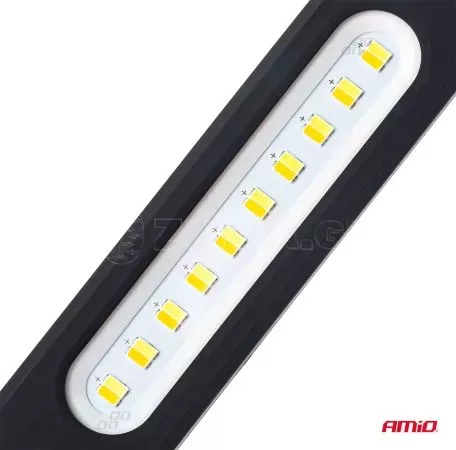 AMIO ΦΑΚΟΣ ΕΡΓΑΣΙΑΣ ΧΕΙΡΟΣ ΜΕ ΜΑΓΝΗΤΗ MICRO USB SMD LED 1200mAh 37x16x241mm  - 1 ΤΕΜ. 02819/AM 