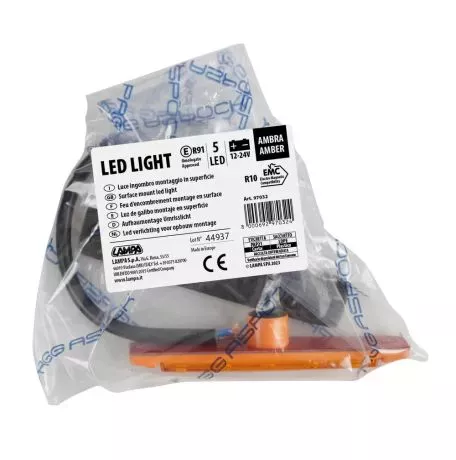 Lampa ΦΩΣ ΟΓΚΟΥ 12/24V 5xSMD LED ΠΟΡΤΟΚΑΛΙ 96x20mm ΜΕ ΕΓΚΡΙΣΗ ΤΥΠΟΥ R7/R10  LAMPA - 1 TEM. L9703.2 