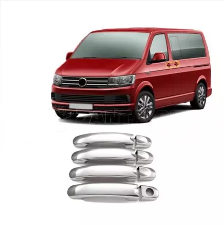 S-DIZAYN ΧΕΡΟΥΛΙΑ ΠΟΡΤΑΣ ΓΙΑ VW T6 TRANSPORTER VAN 2015+ 4 ΠΟΡΤΕΣ  ΧΡΩΜΙΟ ΜΕΤΑΛΛΙΚΑ ΧΠ.7646120/SD 