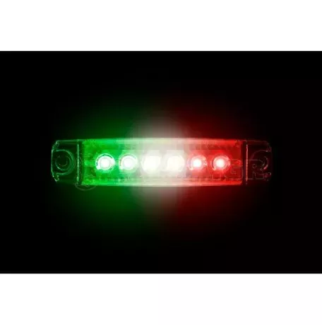 Lampa ΦΩΣ ΟΓΚΟΥ 6LED ΣΗΜΑΙΑ ΙΤΑΛΙΑΣ (ΠΡΑΣΙΝΟ/ΛΕΥΚΟ/ΚΟΚΚΙΝΟ) SMD 12/24V 96mm  LAMPA - 1 ΤΕΜ. L9702.6 