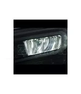 Μπροστινά Φανάρια Set Για Ford Ranger 15-20 DRL Dynamic Μαύρα Full Led Με Μοτέρ VLand 