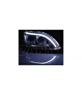 Φανάρια εμπρός led lightbar design για Mercedes S-Class (1998-2005) , με λάμπες (Η1) - σετ 2τμχ. 