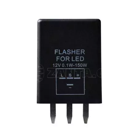 M-tech LED FLASHER (ΦΛΑΣΙΕΡΑ) 12V 0,1-150W 4 ΕΠΑΦΩΝ (L+-)  mTECH - 1 Τεμ. RE104/MT 