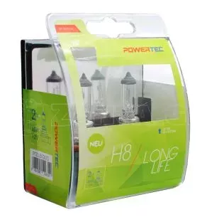 M-tech H8 12V 35W PGJ19-1 POWERTEC LONG LIFE (up to 3.200k) ΑΛΟΓΟΝΟΥ  M-TECH - 2 τεμ PTZLL8-DUO/MT 