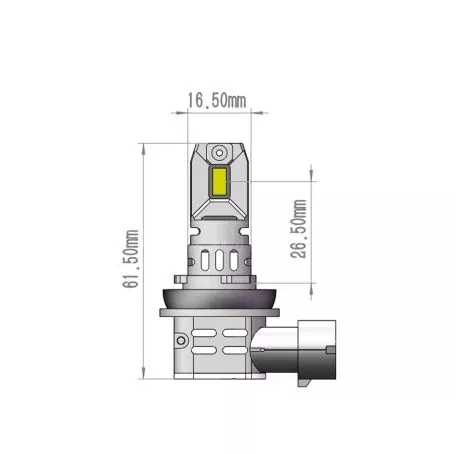 M-tech ΛΑΜΠΕΣ H11 12V 2x 21W max6.000K 4600lm PRO SMART SERIES LED  M-TECH - 2 τεμ. LSPROS11/MT 