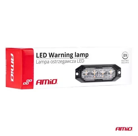 AMIO ΣΤΡΟΜΠΟ 12/24V 4xSMD LED 12W (4x3W) R65 R10 IP6K9K 95x30mm ΑΜΙΟ - 1 ΤΕΜ. 03929/AM 