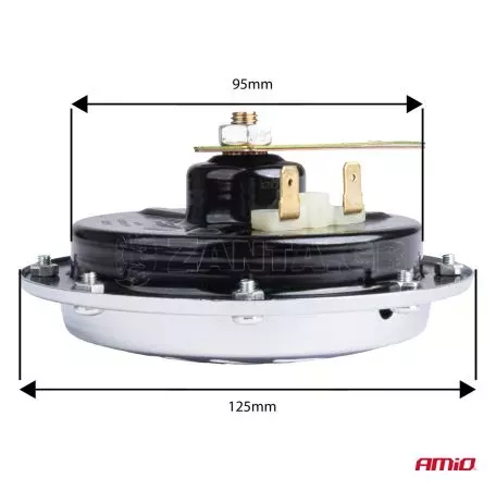 AMIO ΚΟΡΝΑ ΑΥΤΟΚΙΝΗΤΟΥ/ΤΡΑΚΤΕΡ 12V 110db  ΑΜΙΟ - 1 ΤΕΜ. 04074/AM 