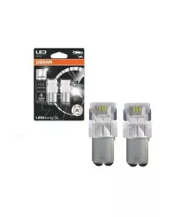 Λάμπες Led P21/5W Διπολικές BAY15D 12volt 1.7 watt Λευκές  White 7528DWP-02B 2 Τεμάχια 