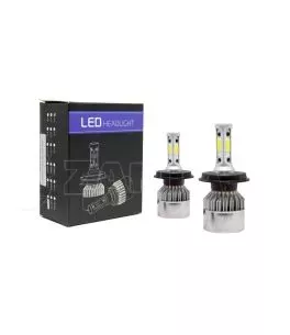 Led λάμπες Η4 Bi-led για μεσαία ή μεγάλα φώτα S2 7600 lumen , 36 Watt - COB 6000K - 2τμχ. 