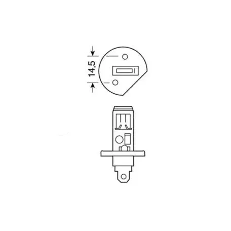 Lampa H1 Λάμπα Αλογόνου H1 12V L5801.0 